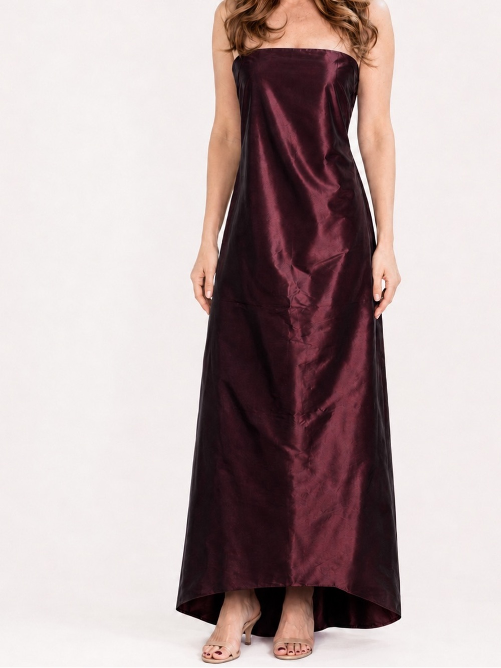 RICHARD TYLER COUTURE Silk evening gown